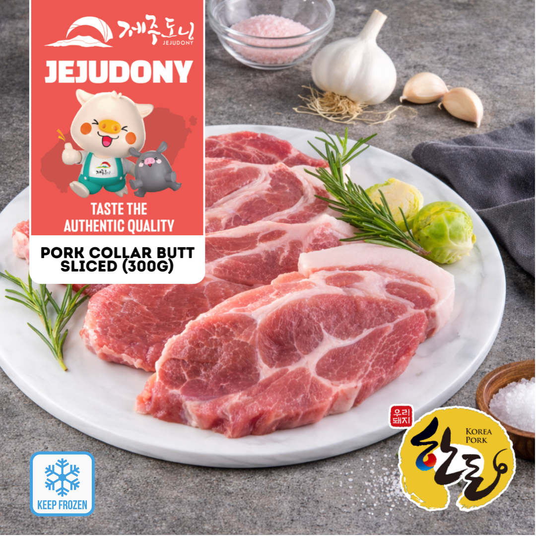 Jeju Premium Pork Collar Butt Sliced (For Korean Grill) Frozen (300g +/-)