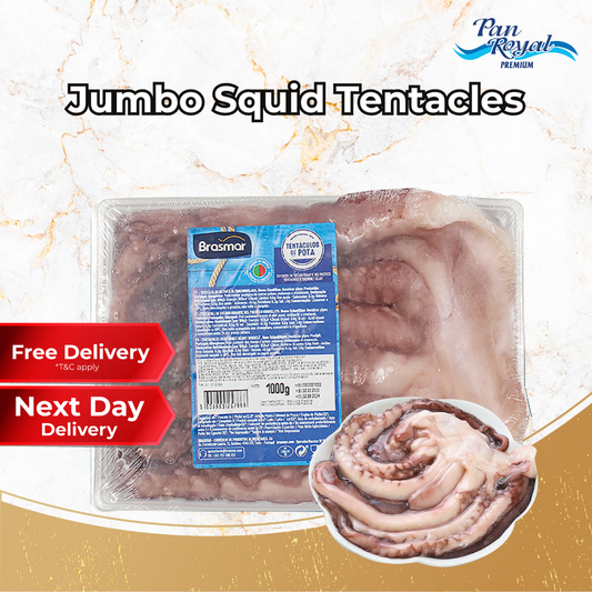 [PAN ROYAL] Brasmar Frozen Jumbo Squid Tentacles 1KG +/-