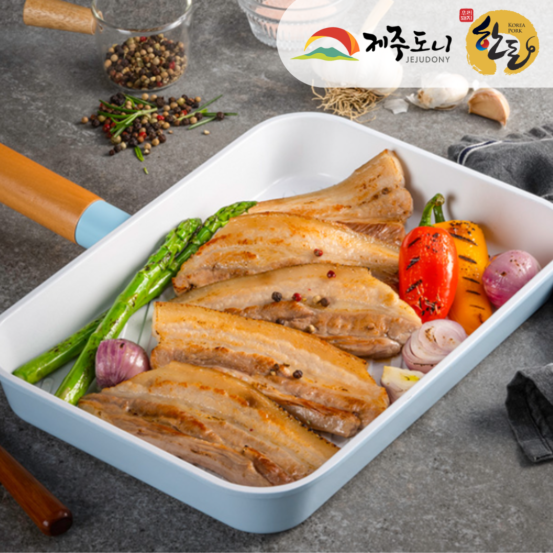 Jeju Premium Pork Belly Sliced (For Korean Grill) Frozen (300g +/-)
