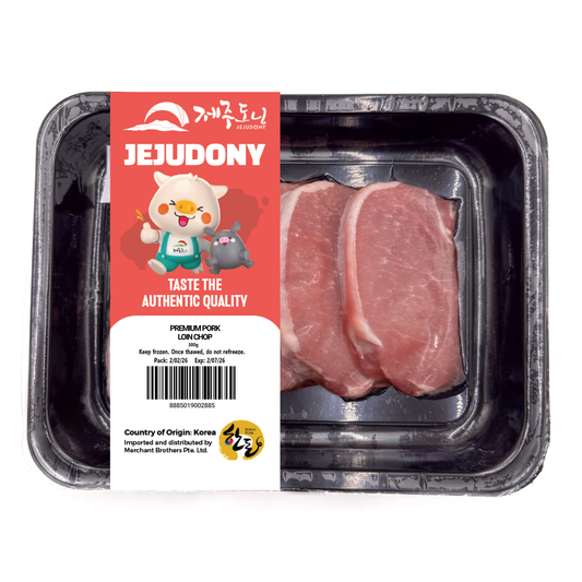 Jeju Premium Pork Loin Chop Frozen (300g +/-) - Pan Ocean Singapore