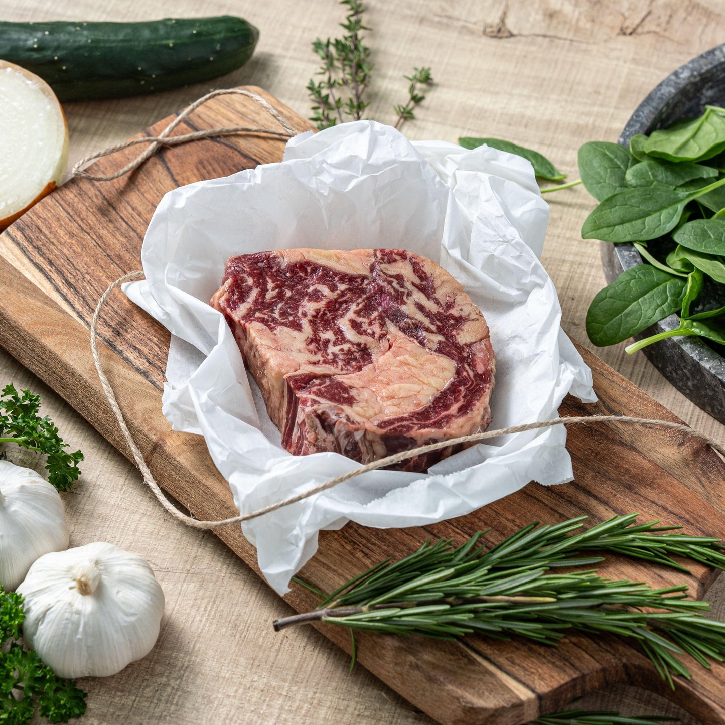 Frozen Be-Grounded Grass Fed Aust Beef Ribeye 200g - Pan Ocean Singapore