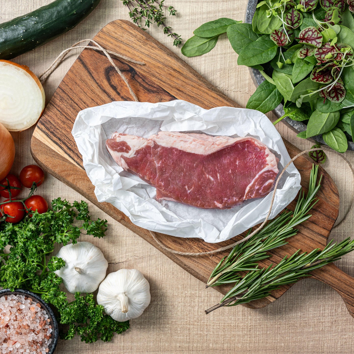 Frozen Be-Grounded Grass Fed Aust Beef Striploin 200g - Pan Ocean Singapore