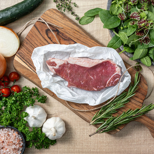 [PAN ROYAL] Frozen Be-Grounded Grass Fed Aust Beef Striploin 200g +/-