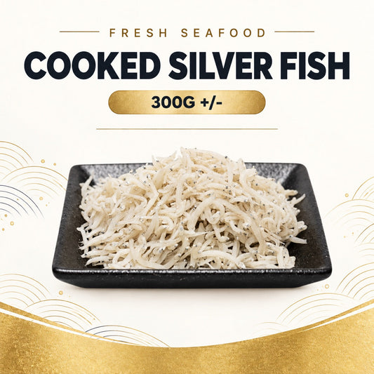 Fresh Frozen Sea Caught Cooked Silver Fish (300g +/-) – standardized product image