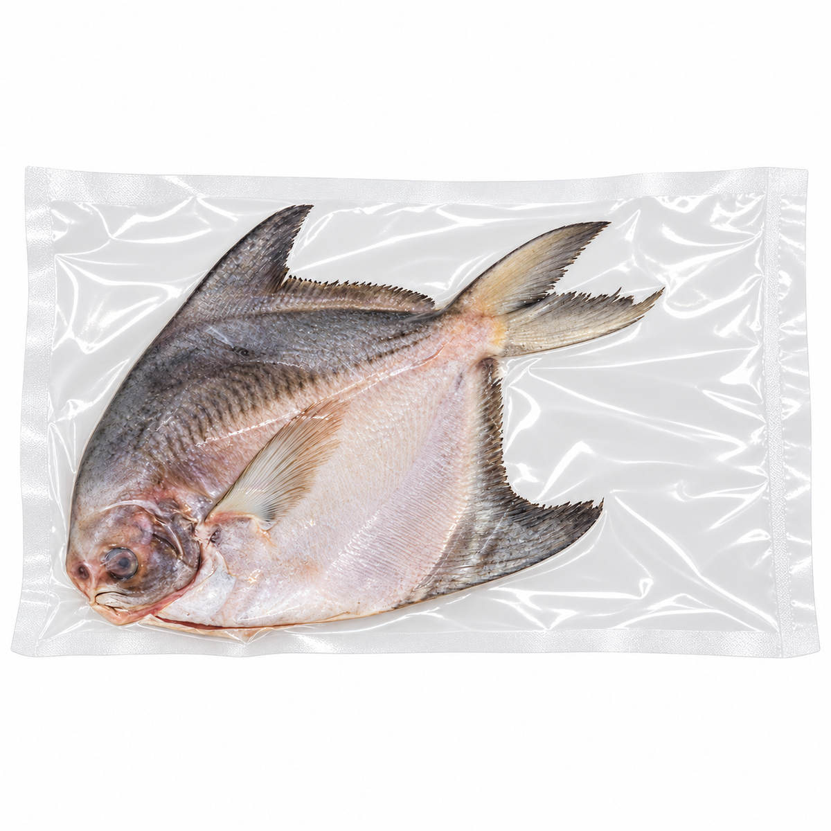 Fresh Chinese Pomfret (500g +/-) — product packaging on white