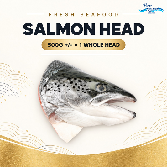Fresh Frozen Salmon Head (500g +/-) 1 Whole Head – standardized product image