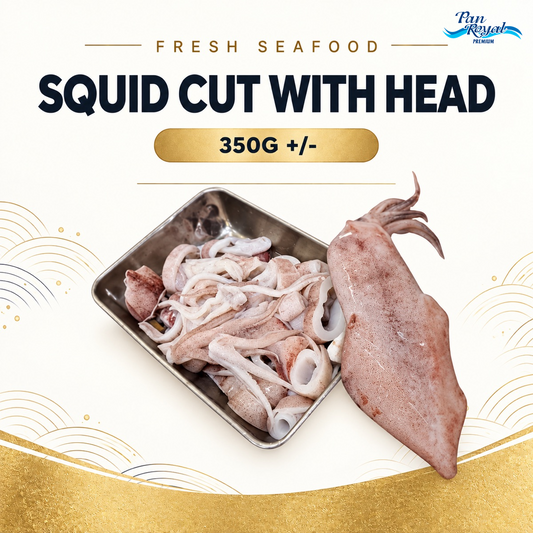 Fresh Squid Cut with Head (350g +/-) – standardized product image
