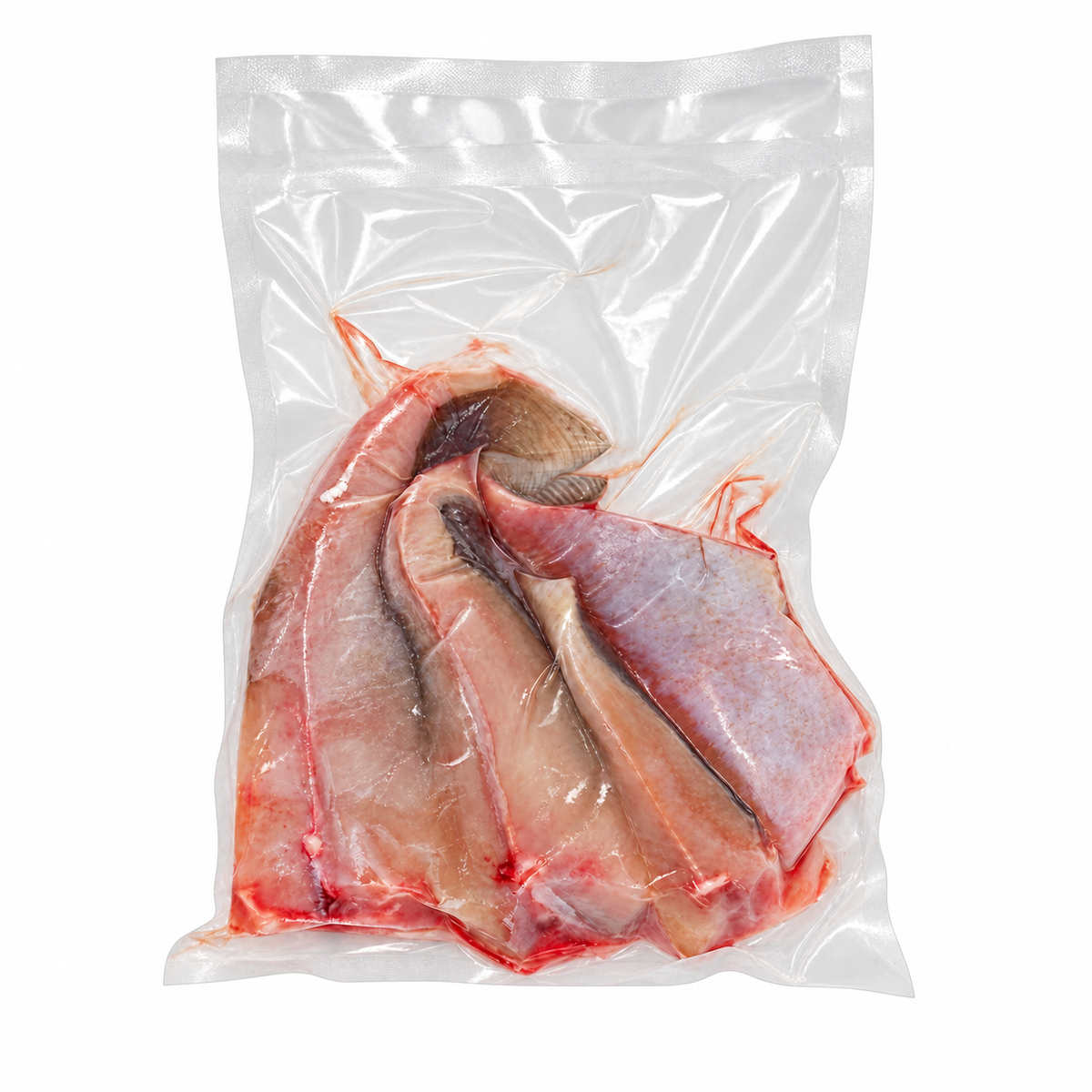 Fresh Frozen Stingray Cut (500g +/-) — product packaging on white