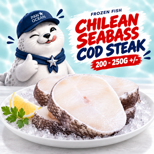Frozen Chilean Seabass Cod Steak (200g - 250g +/-) — Pano aqua product listing