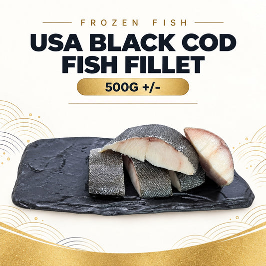 Frozen USA Black Cod Fish Fillet (500g +/-)