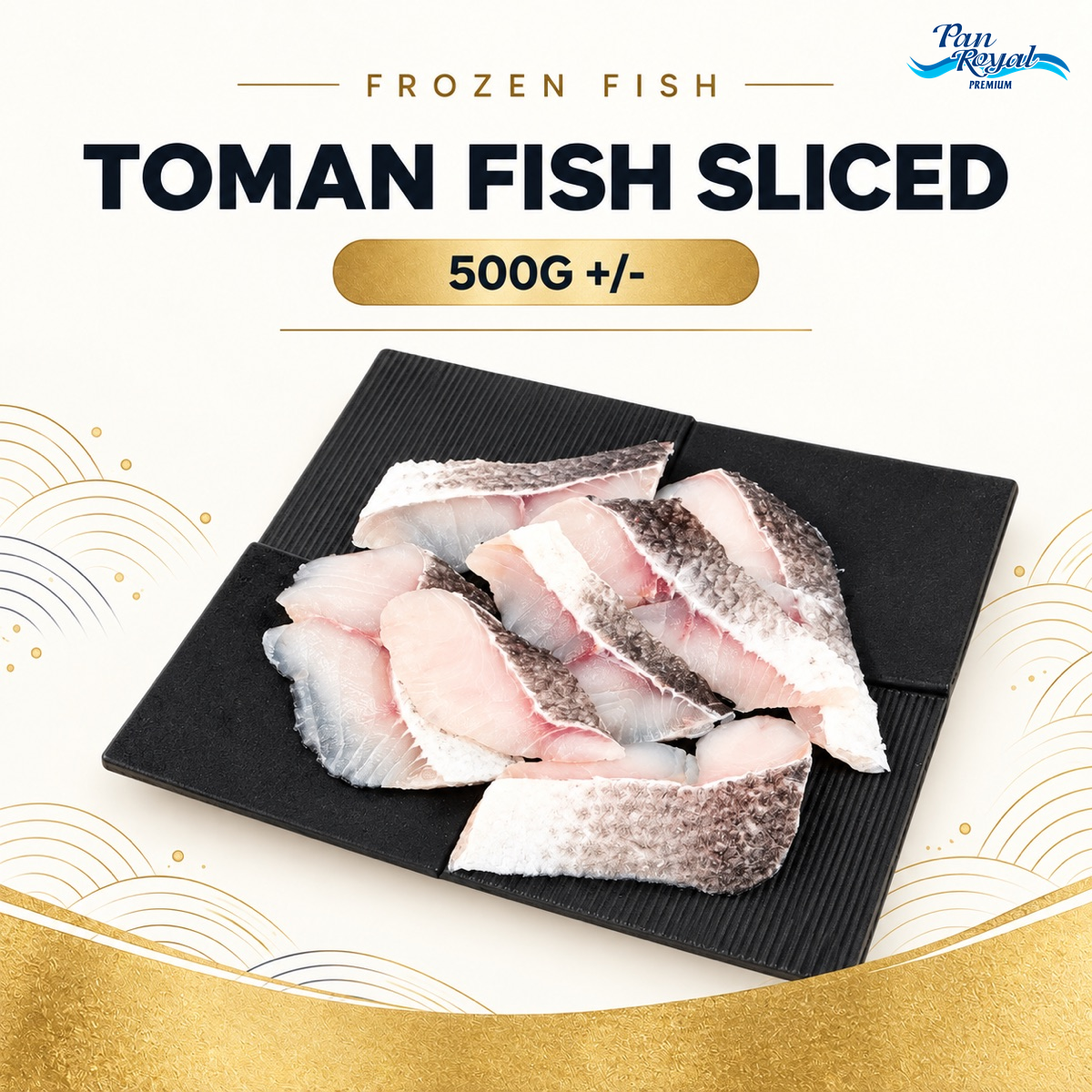 Frozen Toman Fish Sliced (500g +/-)
