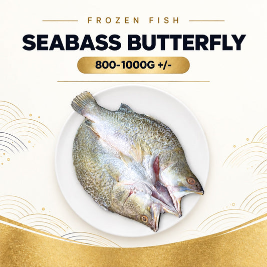Frozen Seabass Butterfly 800 - 1000g +/-