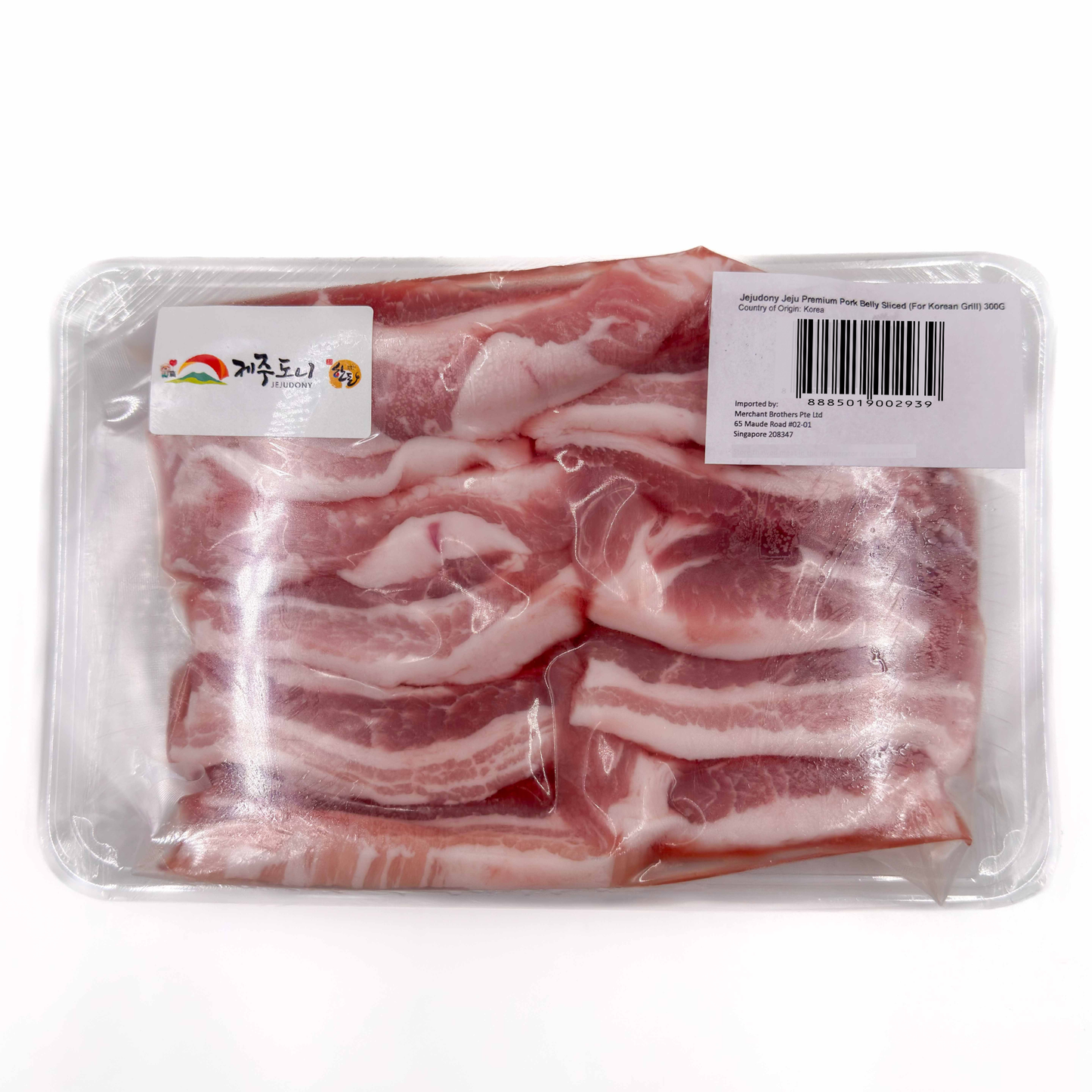 [JEJUDONY] Jeju Premium Pork Belly Sliced (For Korean Grill) Frozen (300g +/-)
