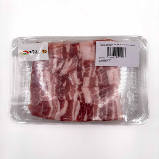 [JEJUDONY] Jeju Premium Pork Belly Sliced (For Steaming) – Frozen (300g +/-)