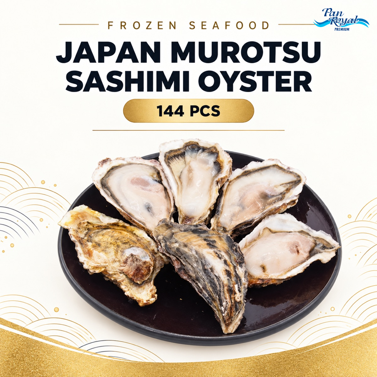 Frozen Japan Murotsu Oyster (Sashimi Grade) 144 pcs