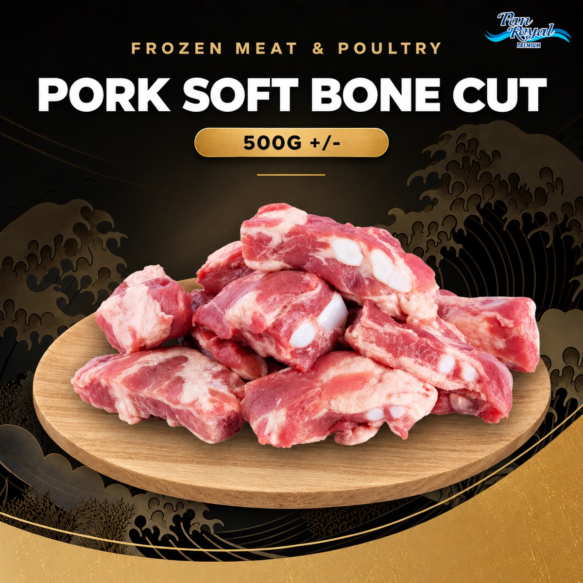 Frozen Pork Soft Bone Cut (500g +/-)