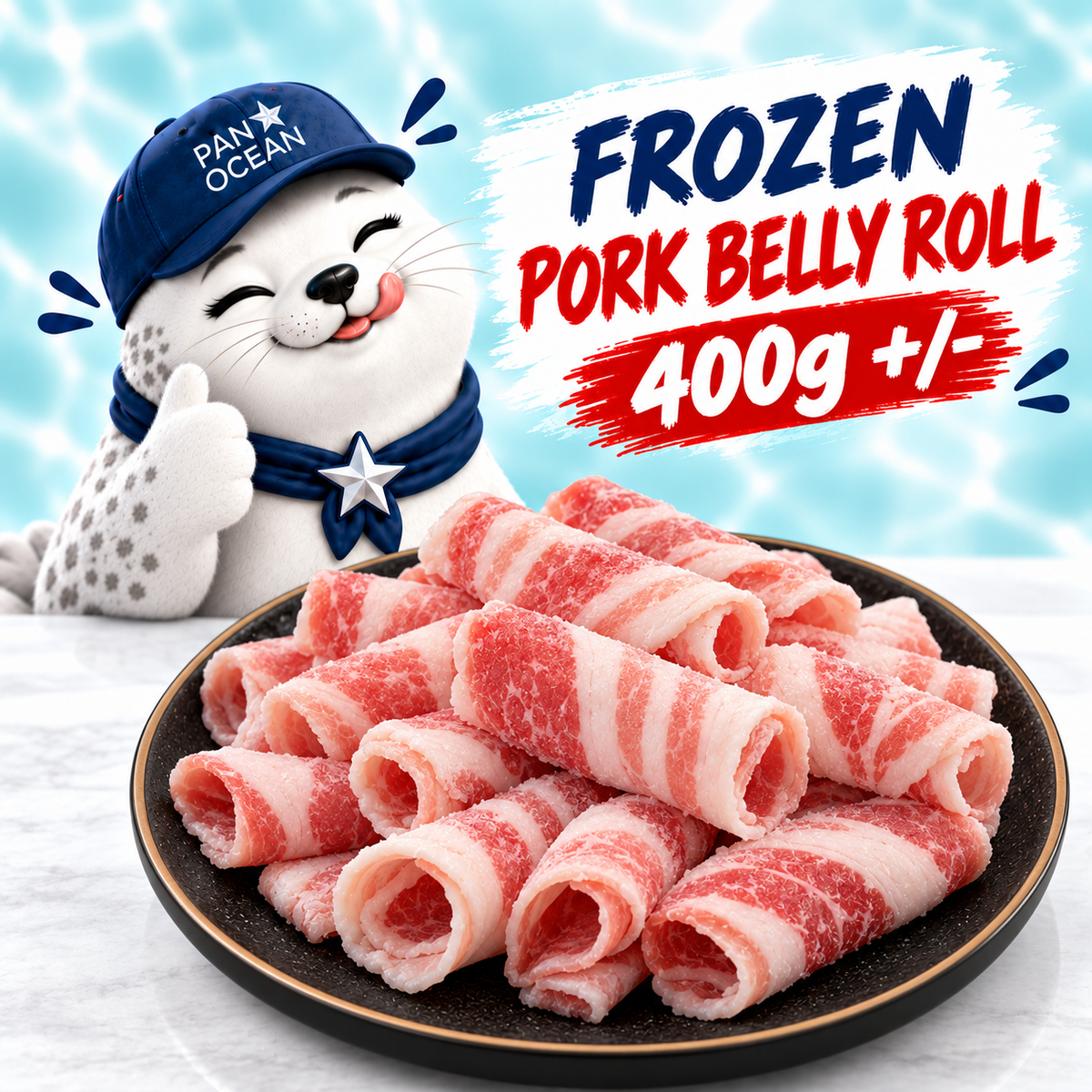 Frozen Pork Belly Roll 400g product hero