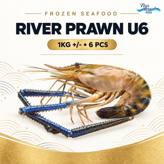 Frozen River Prawn U6 (1kg +/-) 6 pcs