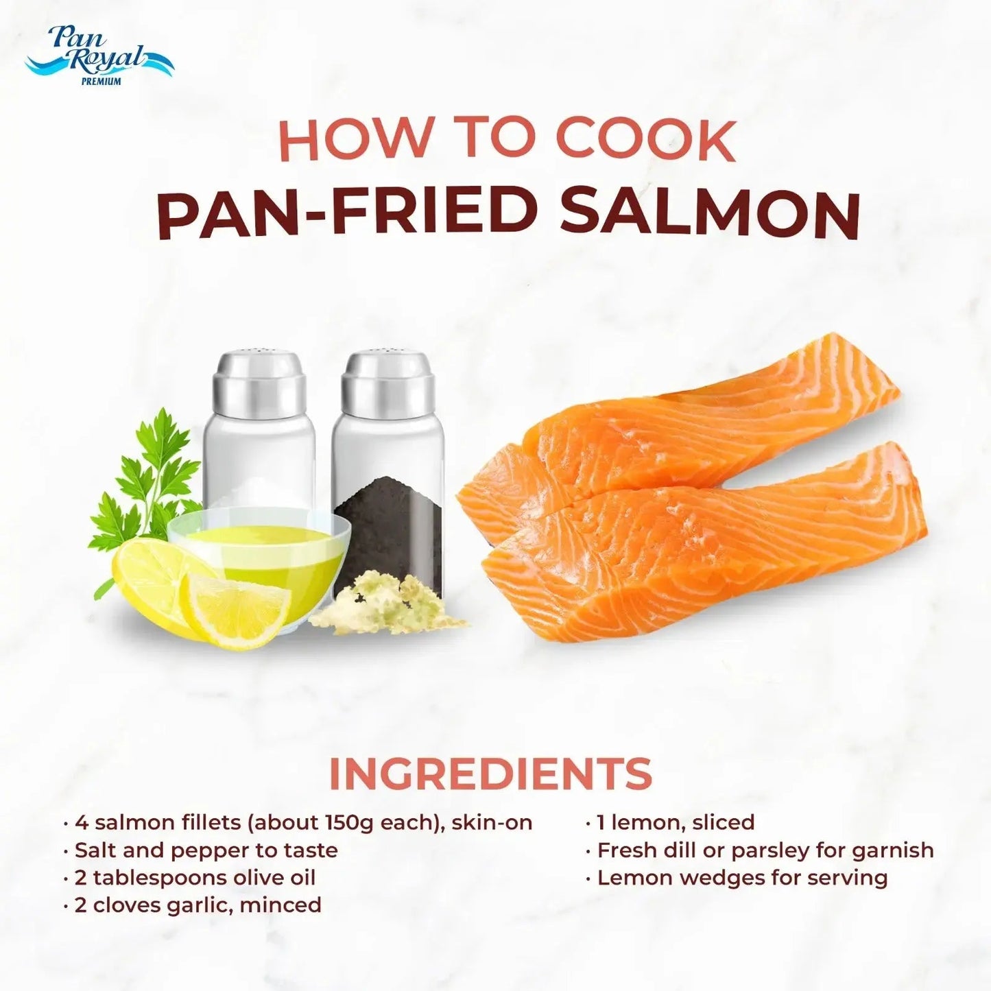 [PAN ROYAL] Frozen Chile Atlantic Salmon Fillet (500g +/-) 