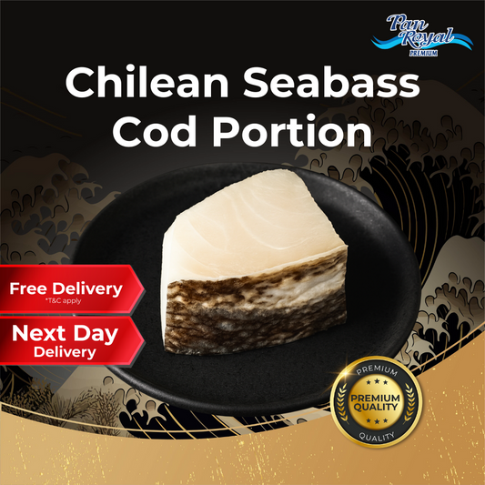 [PAN ROYAL] Frozen Chilean Seabass Cod Portion (140g - 170g +/-)