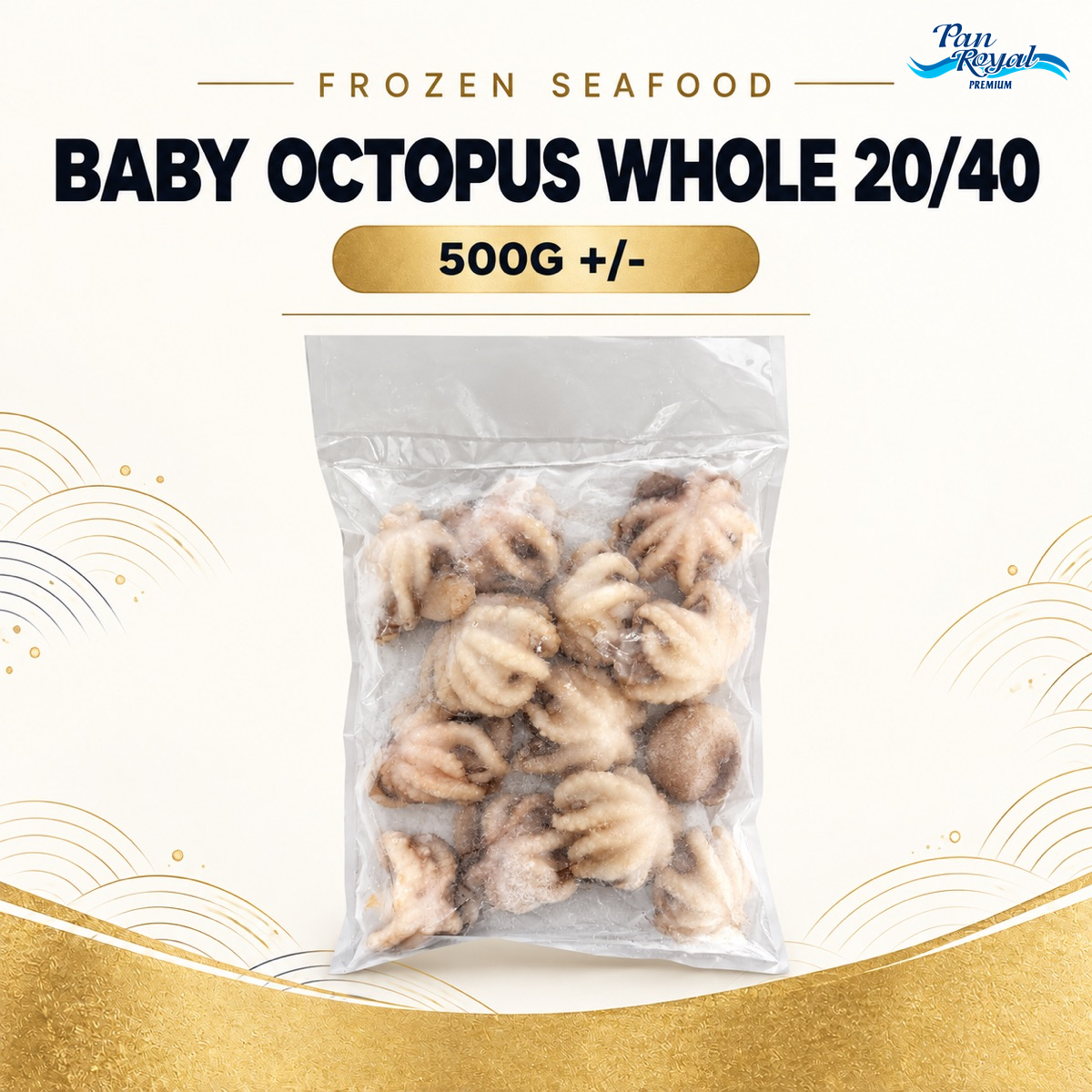 Frozen Baby Octopus Whole 20/40 (500g +/-) – Pan Ocean Singapore