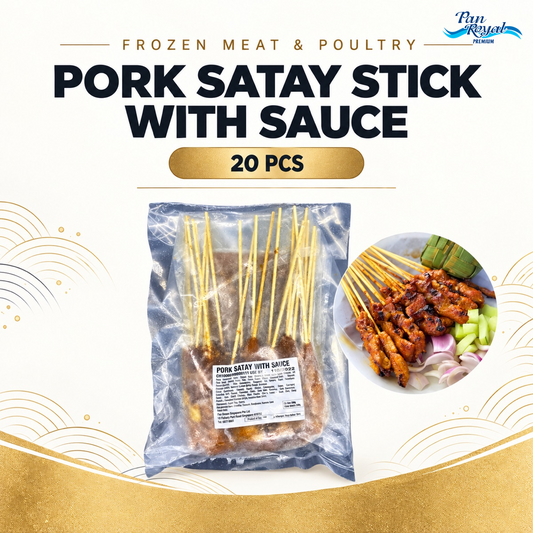 Frozen Pork Satay Stick with Sauce 20 pcs