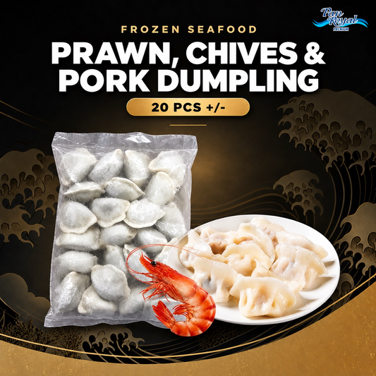 Frozen Prawn, Chives & Pork Dumpling (20 pcs +/-)