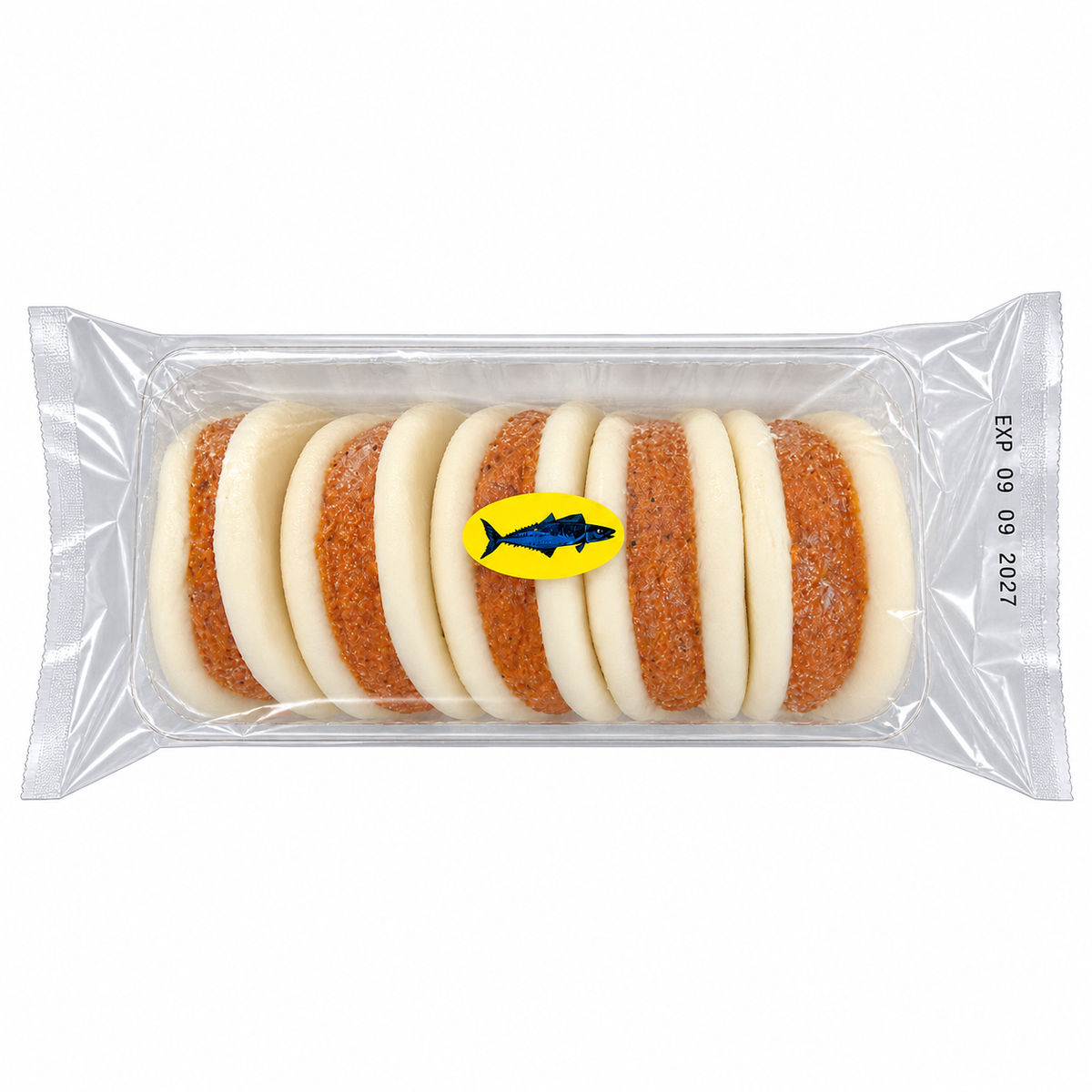 Frozen Muar Otah Bun (Fish) 5 pcs — product packaging on white