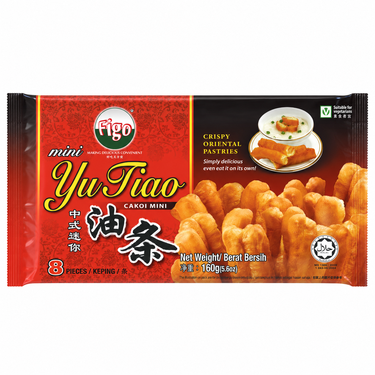 Frozen Mini You Tiao 8 pcs — product packaging on white