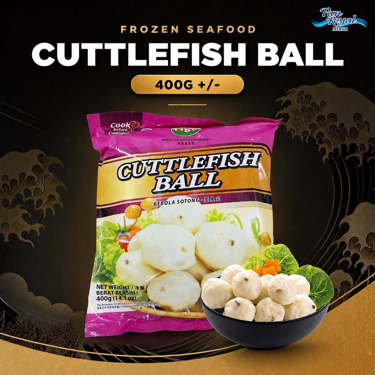 CUTTLEFISH BALL 400G +/-