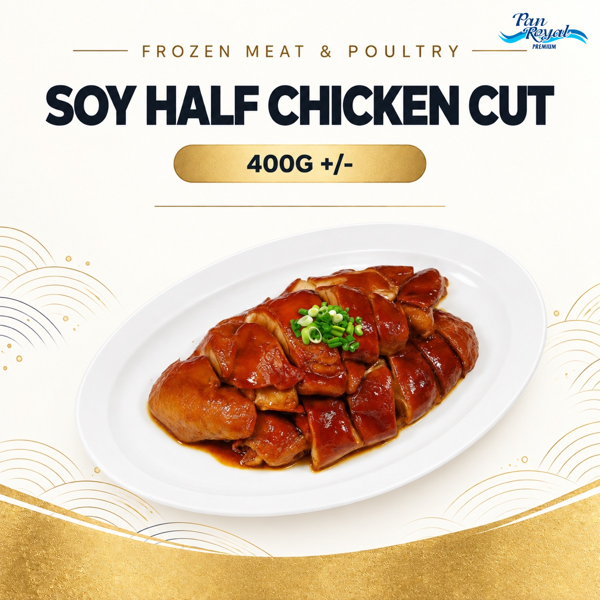 Frozen Soy Half Chicken Cut 400g +/-