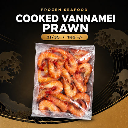 Frozen Cooked Vannamei Prawn 31/35 1KG +/-