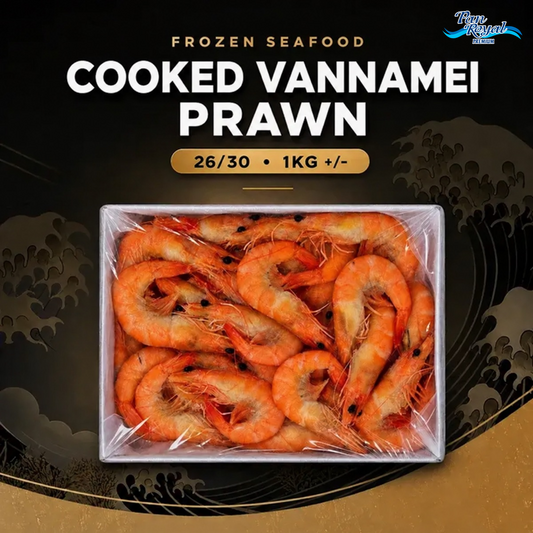 Frozen Cooked Vannamei Prawn 26/30 (1KG +/-)