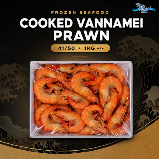 Frozen Cooked Vannamei Prawn 41/50 (1KG +/-)