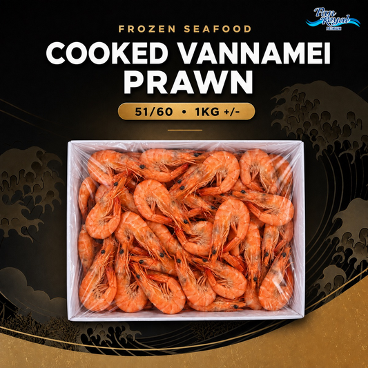 Frozen Cooked Vannamei Prawn 51/60 (1KG +/-)