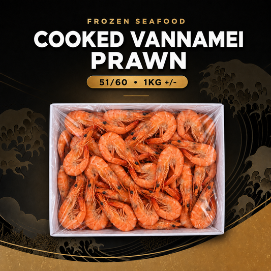 Frozen Cooked Vannamei Prawn 51/60 1KG - Pan Ocean Singapore
