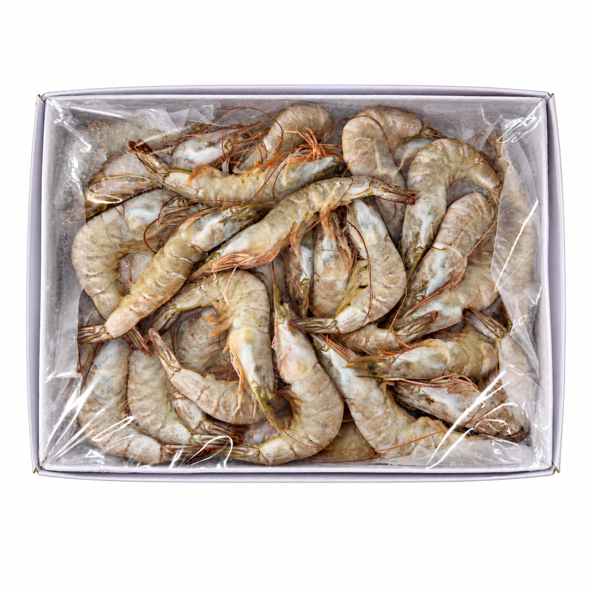 Frozen Vannamei Prawn 41/50 (1kg +/-) — product packaging on white