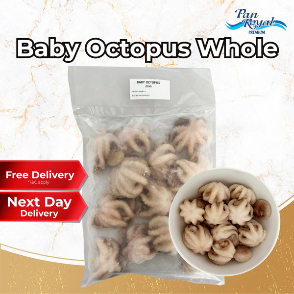 Frozen Baby Octopus Whole 20/40 (500g +/-) - Pan Ocean Singapore