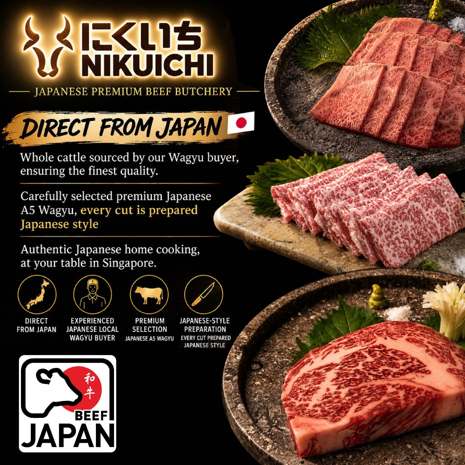 Japanese A5 Wagyu Rib Cap Shabu-Shabu Slices 200g product information