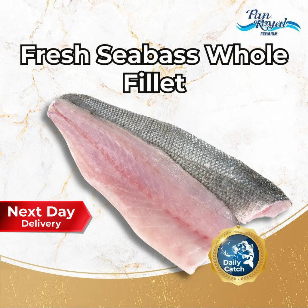 Fresh Seabass Whole Fillet (140 - 170g +/-) 2 pcs – Pan Ocean Singapore