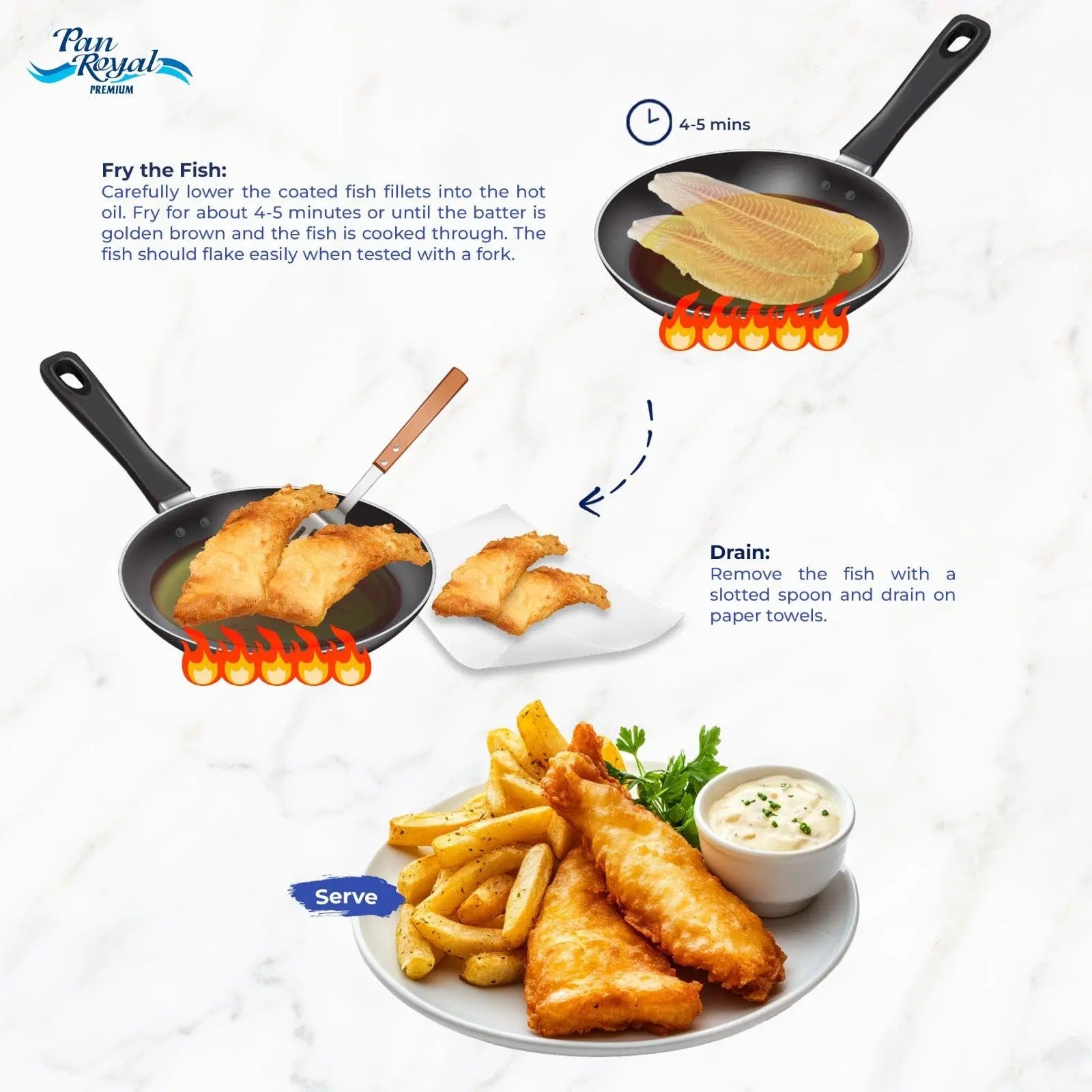 [PAN ROYAL] Frozen Pacific Dory Fillet (Untreated) 4 - 5 pcs 