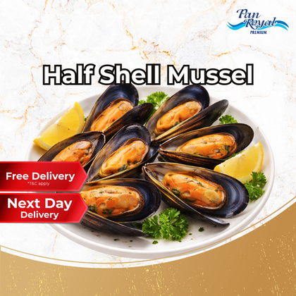 Frozen Half Shell Mussel (907g +/-)