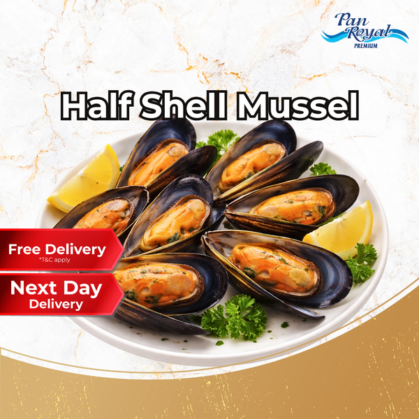 Frozen Half Shell Mussel (907g +/-) - Pan Ocean Singapore