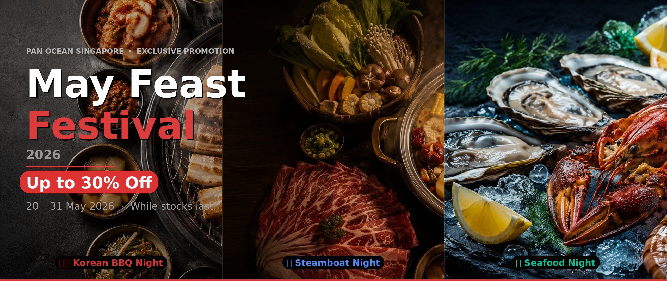 Premium fresh and frozen seafood delivery Singapore — Pan Ocean