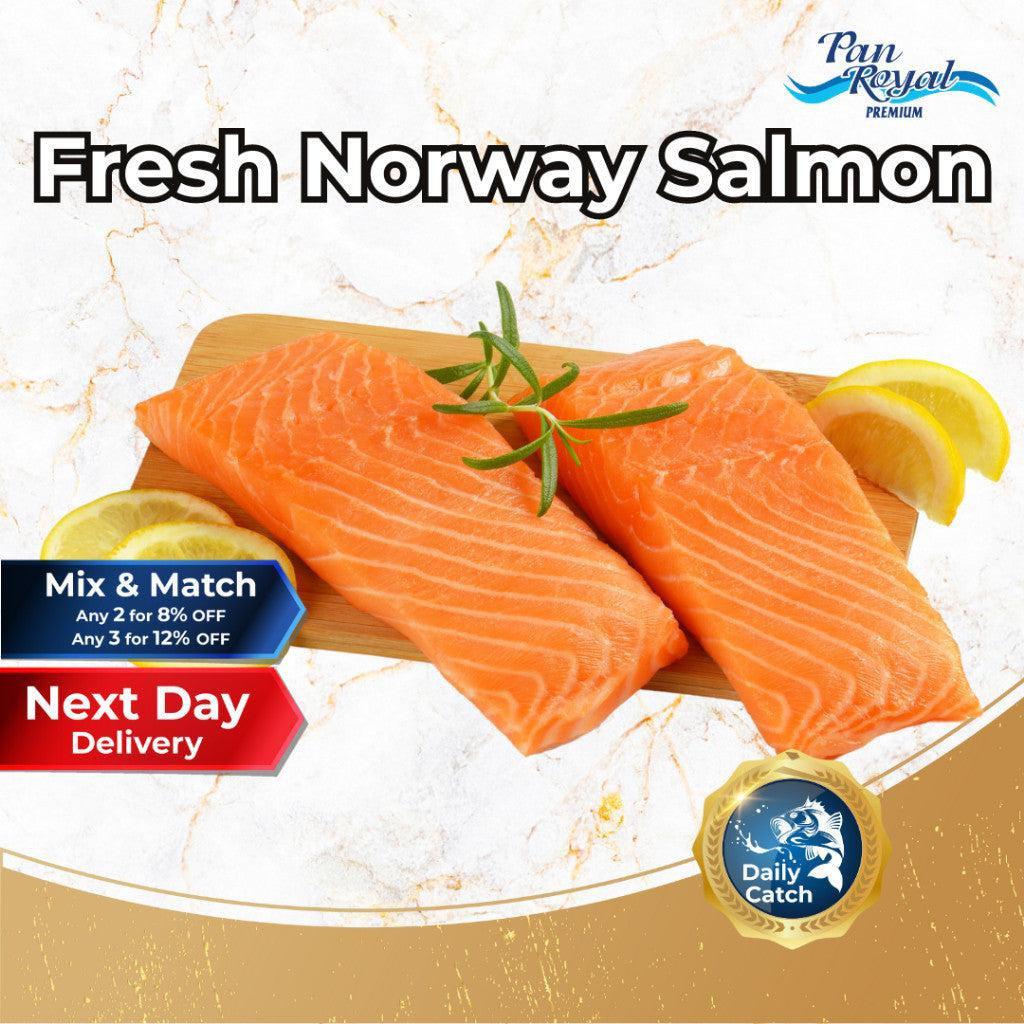 [PAN ROYAL] Fresh Norway Salmon Fillet (300g +/-)-Pan Ocean Singapore - Sea Through Us