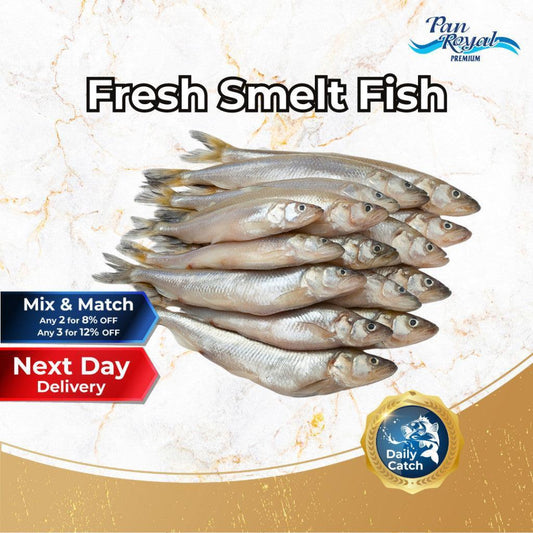 [PAN ROYAL] Fresh Smelt Fish (450g +/-)-Pan Ocean Singapore - Sea Through Us