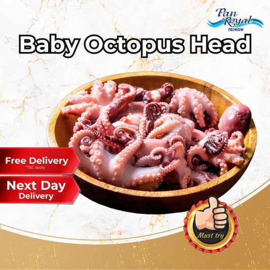 [PAN ROYAL] Frozen Baby Octopus (250g +/-) 10 pcs-Pan Ocean Singapore - Sea Through Us