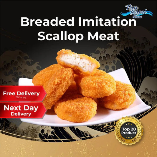 Frozen Breaded Imitation Scallop Meat 12 pcs - Pan Ocean Singapore