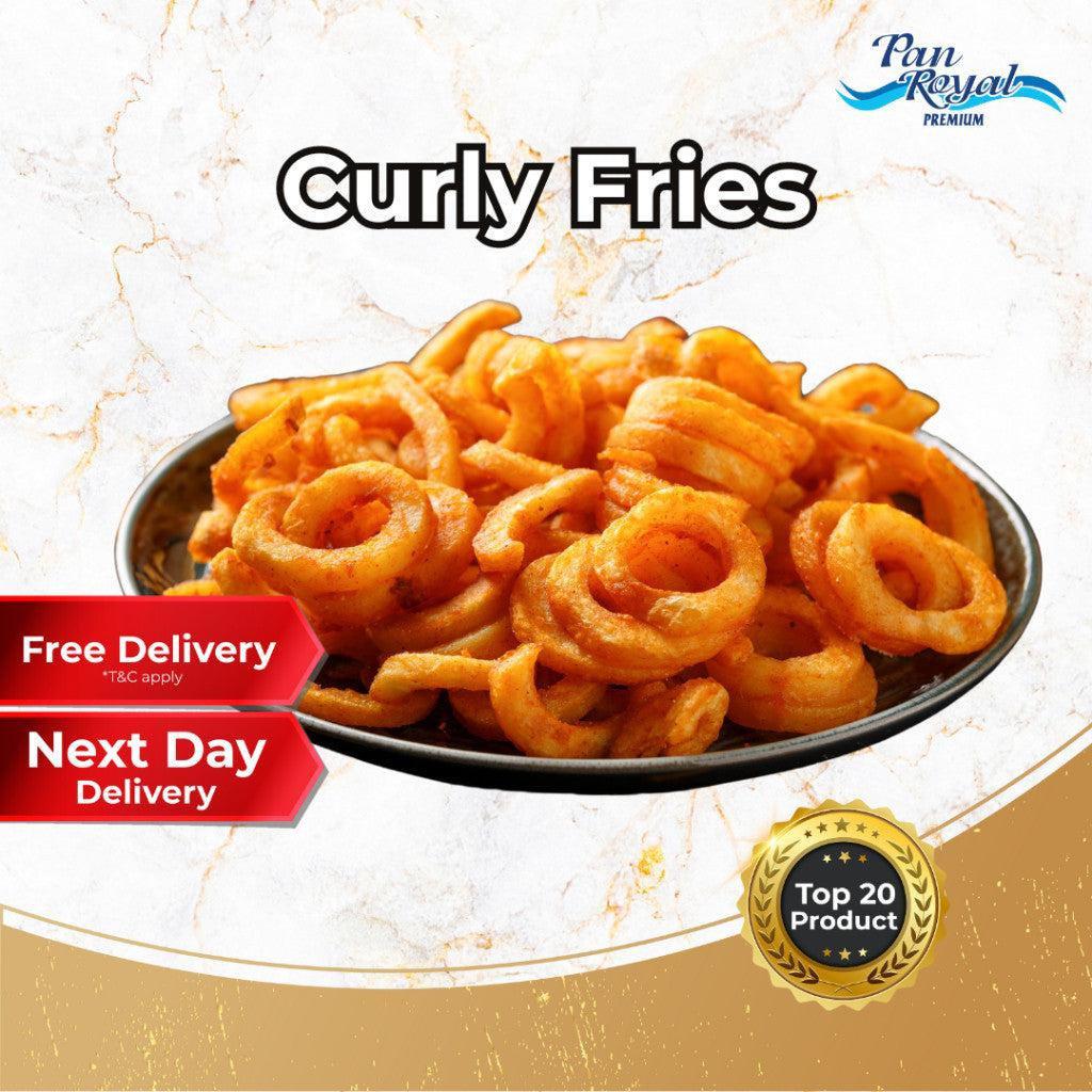 [PAN ROYAL] Frozen Curly Fries (500g +/-)-Pan Ocean Singapore - Sea Through Us