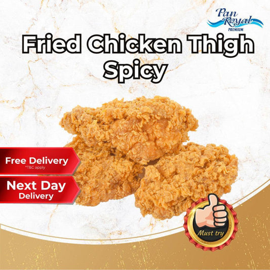 [PAN ROYAL] Frozen Fried Chicken Thigh Spicy (800g +/-)-Pan Ocean Singapore - Sea Through Us